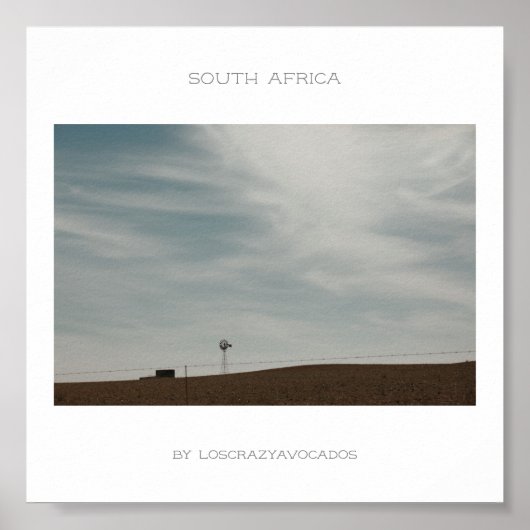 南アフリカ山景旅行ポスター ポスター (正面)