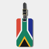 南アフリカ愛国国旗のボッケ ラゲッジタグ (正面縦)