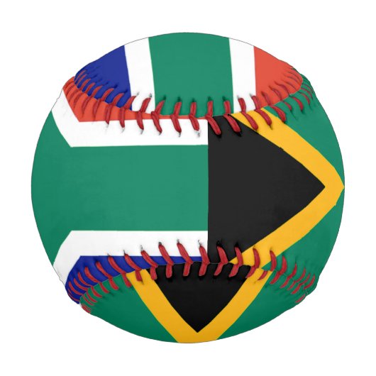 南アフリカ愛国国旗のボッケ 野球ボール (正面)