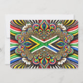 南アフリカ招待状との特別デザイン 招待状 (裏面)