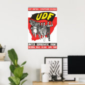 南アフリカ政治ポスター UDF アパルトヘイト ポスター (ホームオフィス)