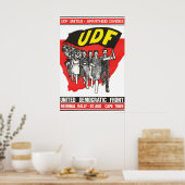 南アフリカ政治ポスター UDF アパルトヘイト ポスター (キッチン)