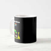 南アフリカ旗 旅行のお土産 サファリ好き コーヒーマグカップ (正面左)