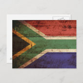 南アフリカ旧木目に関する国旗 ポストカード (正面/裏面)