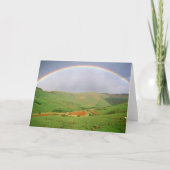 南アフリカ東部岬の丘に虹 シーズンカード (正面)