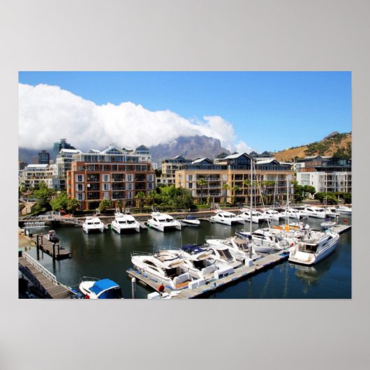 南アフリカ港湾ケープタウン ポスター (正面)