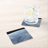 南アフリカ熱帯地方で煙が立ち昇る。 スクエアペーパーコースター (インサイチュ)