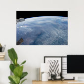 南アフリカ熱帯地方で煙が立ち昇る。 ポスター (ホームオフィス)