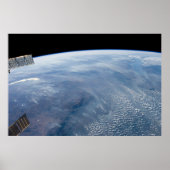 南アフリカ熱帯地方で煙が立ち昇る。 ポスター (正面)