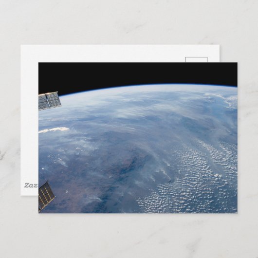 南アフリカ熱帯地方で煙が立ち昇る。 ポストカード (正面/裏面)