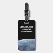 南アフリカ熱帯地方で煙が立ち昇る。 ラゲッジタグ (正面縦)