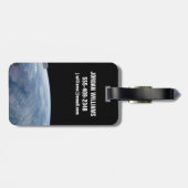 南アフリカ熱帯地方で煙が立ち昇る。 ラゲッジタグ (裏面横)