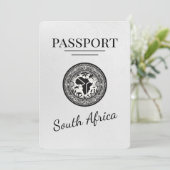 南アフリカ白パスポート セーブザデート (スタンド正面)