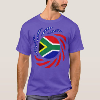 南アフリカ系アメリカ多国籍愛国国旗 Tシャツ