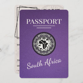 南アフリカ紫パスポート セーブザデート