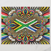 南アフリカ色のレターヘッドデザイン (正面)