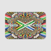 南アフリカ色の名前タグ 名札 (正面)