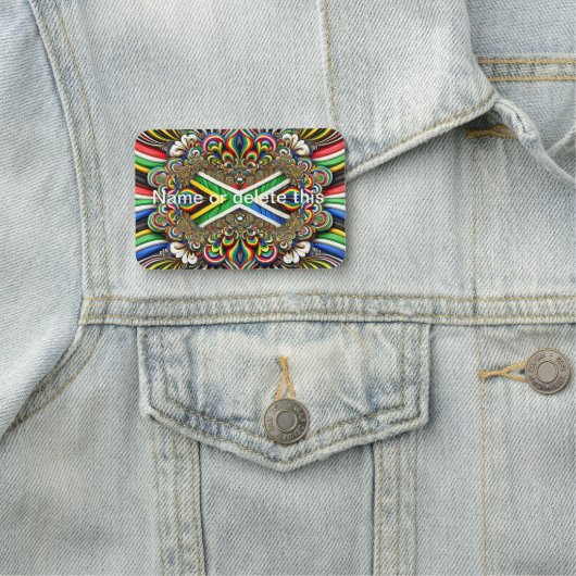 南アフリカ色の名前タグ 名札 (インサイチュ)