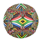 南アフリカ色の愛国野球 野球ボール (裏面)