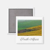 南アフリカ農村景観カノーラ畑 マグネット (正面/裏面)