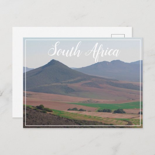 南アフリカ農村景観マウンテンSAポストカード ポストカード (正面/裏面)
