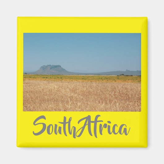 南アフリカ農村景観山景山景磁石 マグネット (正面)