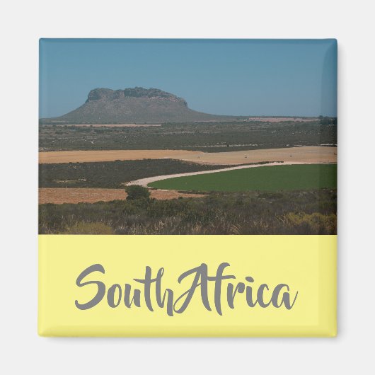 南アフリカ農村景観山景山景磁石 マグネット (正面)
