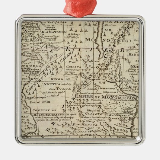 南アフリカ4 メタルオーナメント (正面)