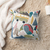 南アフリカ/アフリカのデザイン/shweshwe クッション (ブランケット)