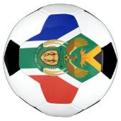 南アフリカ エンブレム サッカーボール (回転)