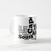 南アフリカ,ケープタウン コーヒーマグカップ (正面左)