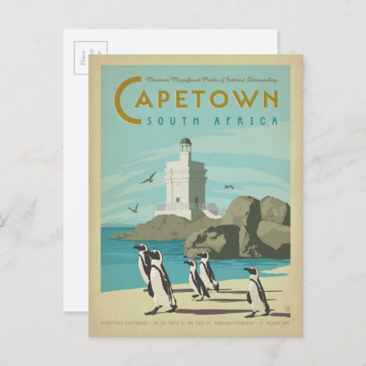 南アフリカ,ケープタウン ポストカード (正面/裏面)