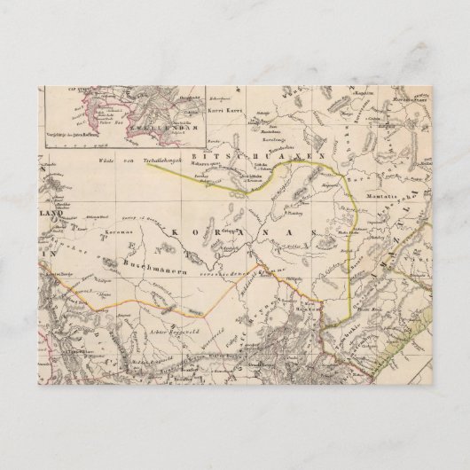 南アフリカ，ケープタウン ポストカード (正面)