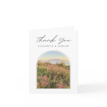 南アフリカ テーブルマウンテン 無地 感謝カード