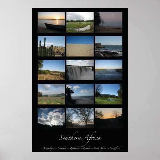 南アフリカ ポスター (正面)