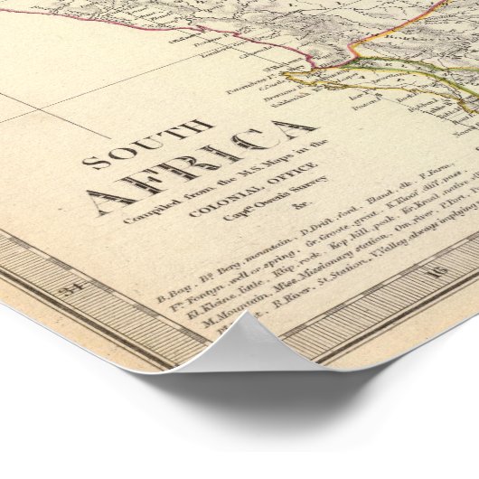 南アフリカ ポスター (角)