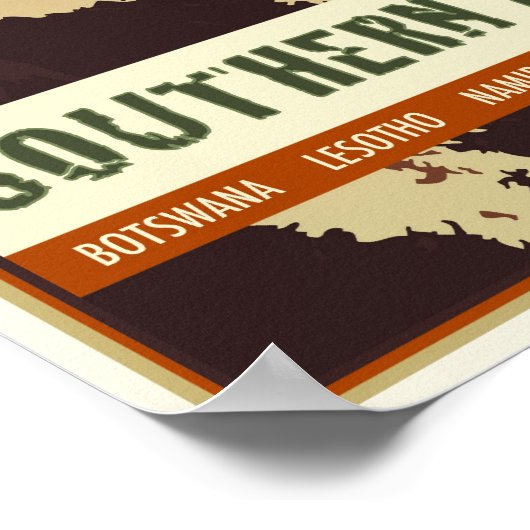 南アフリカ ポスター (角)