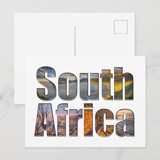 南アフリカ ポストカード (正面/裏面)