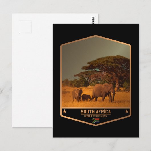 南アフリカ ポストカード (正面/裏面)