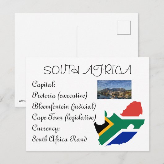 南アフリカ ポストカード (正面/裏面)