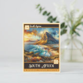 南アフリカ |ヴィンテージ絵画ー ポストカード (スタンド正面)