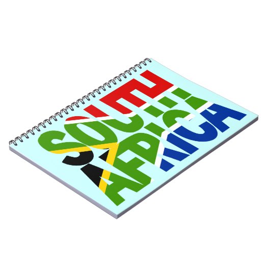 南アフリカ+国旗 ノートブック (左側)