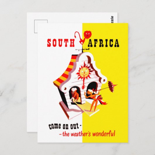 南アフリカ,素晴らしい天気のポインタ,ヴィンテージ ポストカード (正面/裏面)