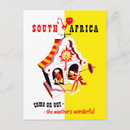 南アフリカ，素晴らしい天気のポインタ，ヴィンテージ ポストカード