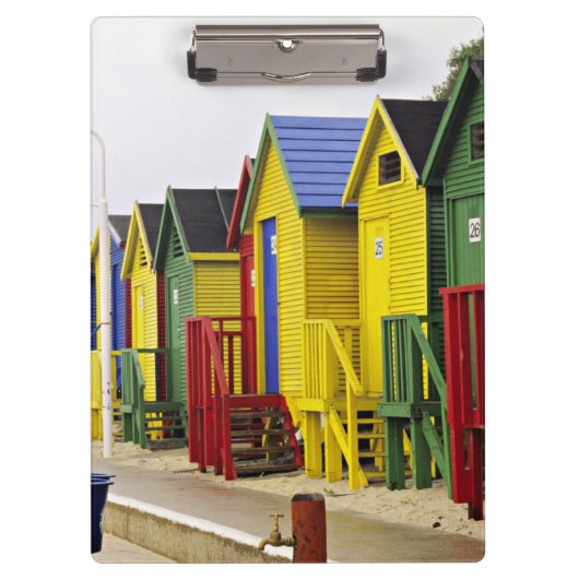 南アフリカ、西ケープ、セントジェームス。カラフル クリップボード (正面)