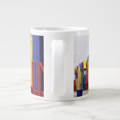 南アフリカ、西ケープ、セントジェームズ。カラフル ジャンボコーヒーマグカップ (裏面)