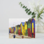 南アフリカ、西ケープ、セントジェームズ。カラフル ポストカード (スタンド正面)