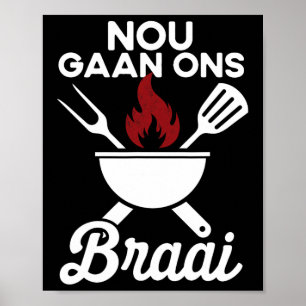 南アフリカBbq Nou Gan Ons Braai南アフリカ ポスター