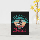 南アフリカBbq Nou Gan Ons Braai South Africa 2 カード (黄色い花)