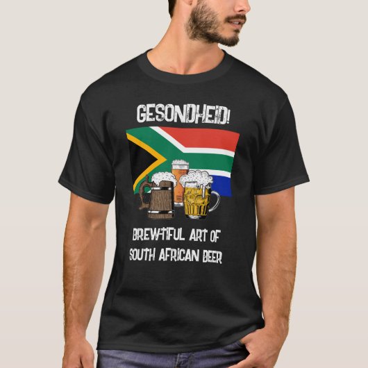 南アフリカGesondheid Brewolyful Beer Tシャツ (正面)